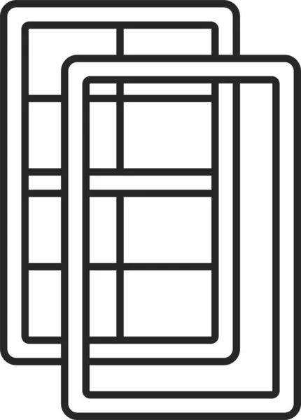 Ikona Renovace Ochrany Oken — Stockový vektor