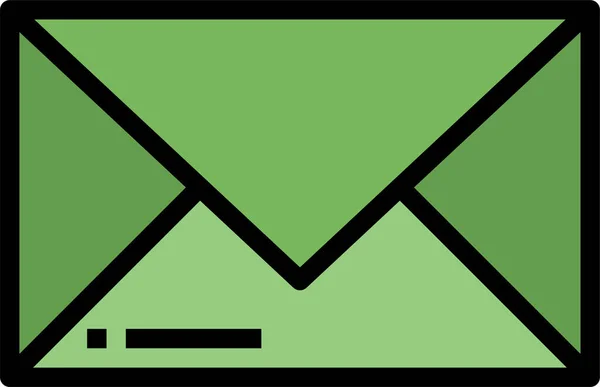 Mail Schnittstelle Buchstabensymbol Stil Ausgefüllter Umrisse — Stockvektor
