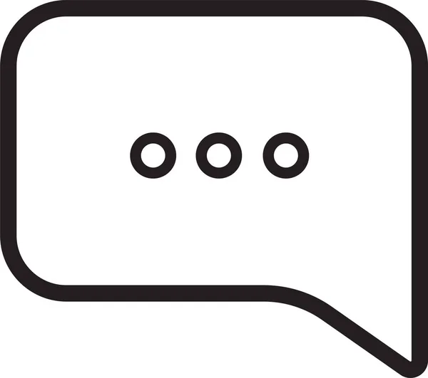 Bulb Chat Kommunikations Symbol Umriss Stil — Stockvektor