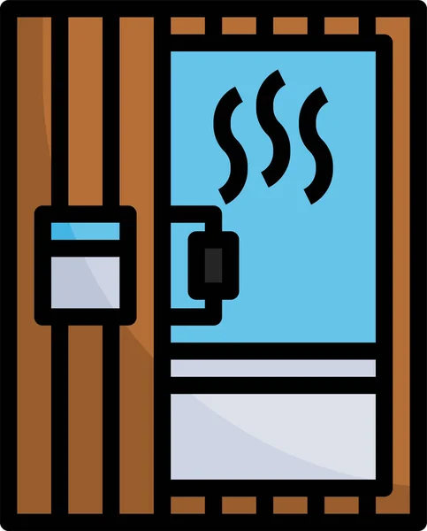 Icône Meubles Sauna Infrarouge — Image vectorielle