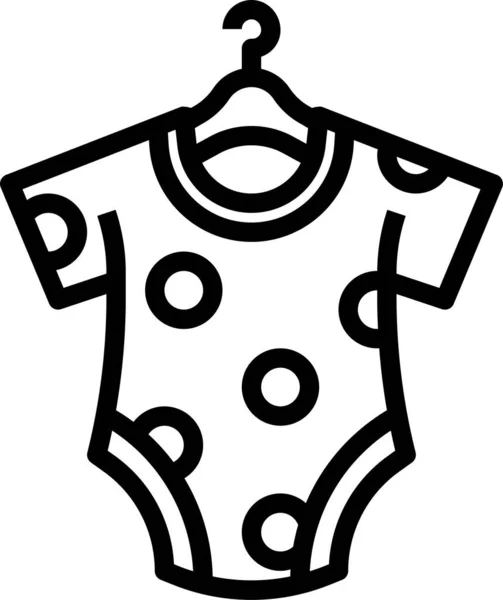 Ikona Mody Ubrania Dziecka — Wektor stockowy