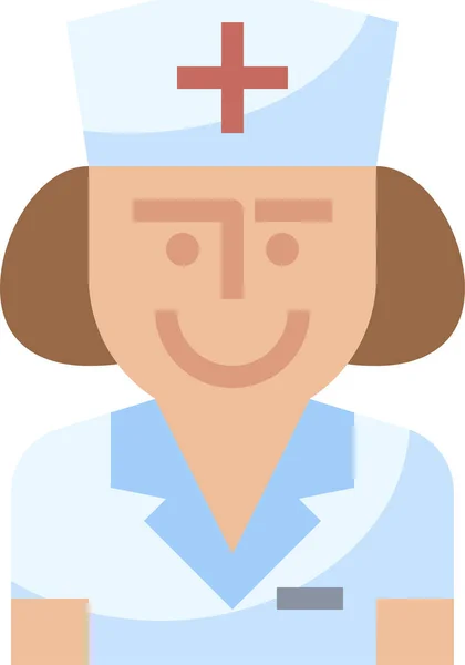 Infirmière Infirmière Hospitalière Icône Dans Catégorie Science Recherche — Image vectorielle