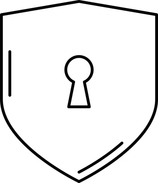 Ikona Zabezpieczająca Tarczę — Wektor stockowy