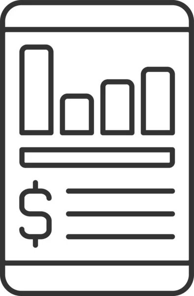 Tracker App Budget Icon — Stock Vector