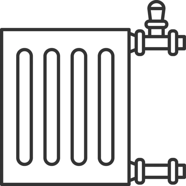 Иконка Трубы Нагревателя Аккумулятора — стоковый вектор