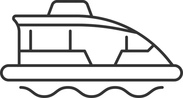 Icône Voyage Transport Maritime — Image vectorielle