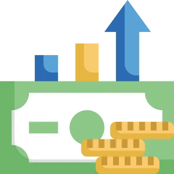 Guadagnare Denaro Icona Aziendale — Vettoriale Stock