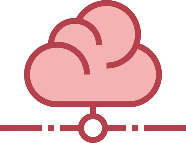 Icône Interface Données Cloud Dans Catégorie Infrastructure — Image vectorielle