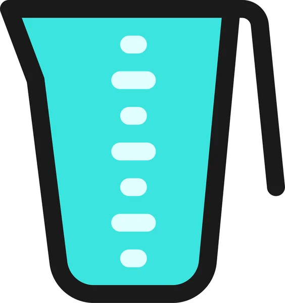 Вимірювальна Іконка Приготування Чашок — стоковий вектор