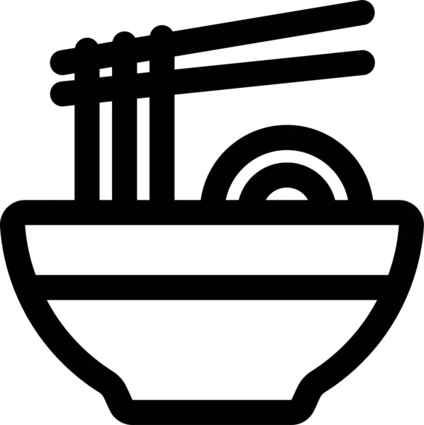 Ätpinnar Diner Mat Ikon — Stock vektor