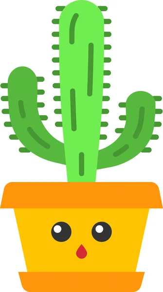 Elefante Cactus Icono Cactus Icono — Vector de stock