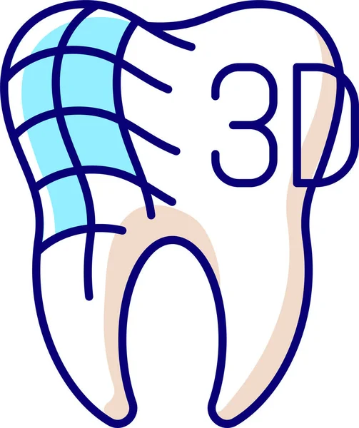 Ikona Modelowania Zębów Stomatologicznych — Wektor stockowy