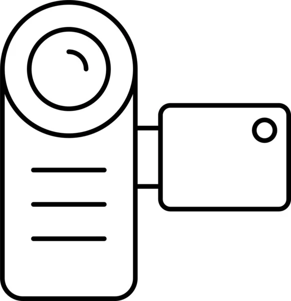 Значок Фотоапарата Стилі Контурів — стоковий вектор