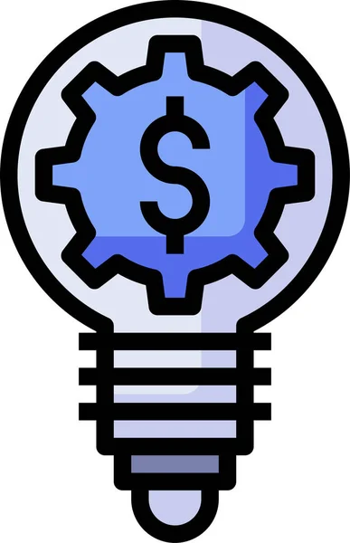Creativity Idea Light Icon Business Management Category — Stock Vector