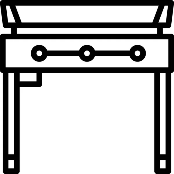 Top Ikone Beim Grillen — Stockvektor