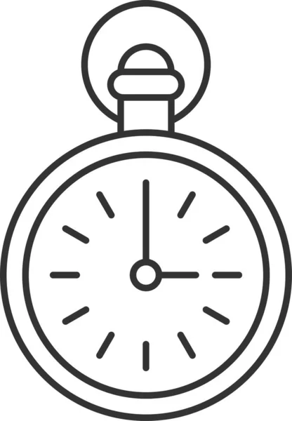 Clock Watch Retro Icon — Stock Vector