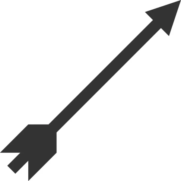 Іконка Стрілкою Дротики Твердому Стилі — стоковий вектор