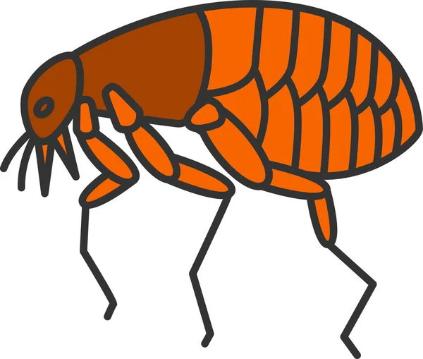 Állat Vérszívó Bug Ikon Töltött Körvonalas Stílusban — Stock Vector