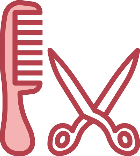 Значок Ножиці Волосся Салоні — стоковий вектор