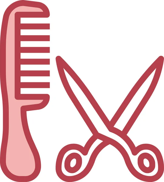 Hair Salon Scissor Icon — 스톡 벡터