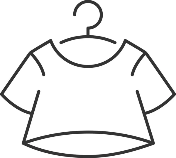 Cómodo Icono Camisa Ropa Dormir — Archivo Imágenes Vectoriales