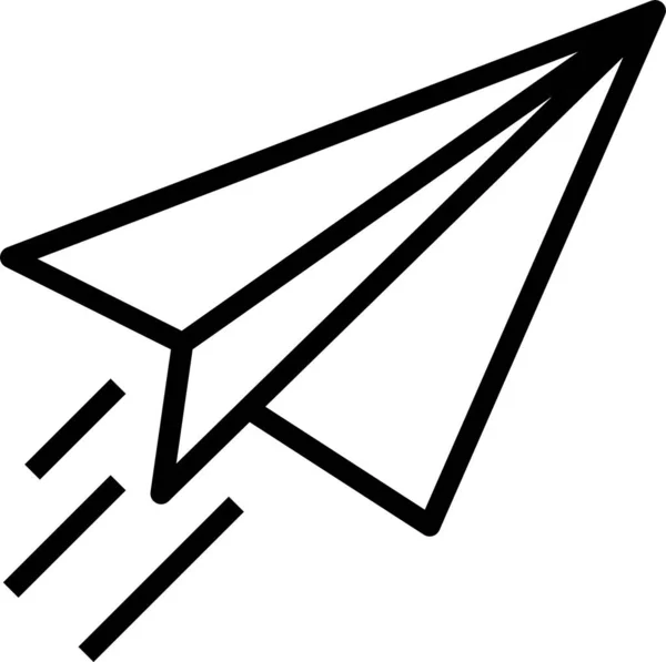 Avion Enfant Message Icône — Image vectorielle