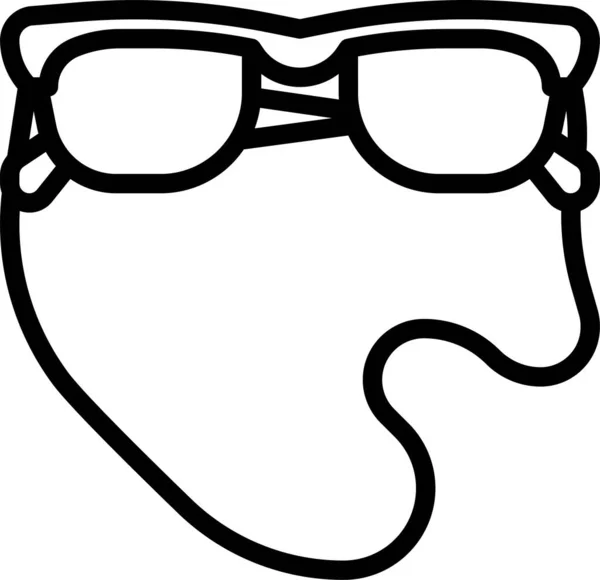 Szemüveg Napszemüveg Ikon — Stock Vector