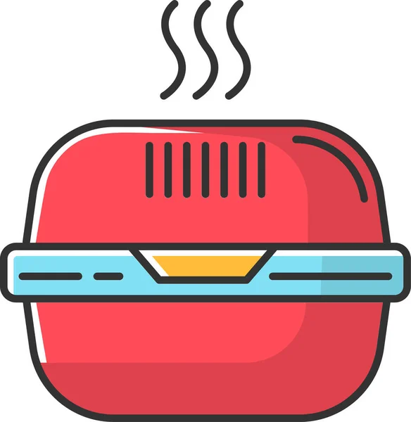 Burger Fast Food Lunchbox Icon Food Drinks Category — Stock Vector