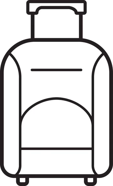 Bag Baggage Briefcase Icon Outline Style — Stock Vector