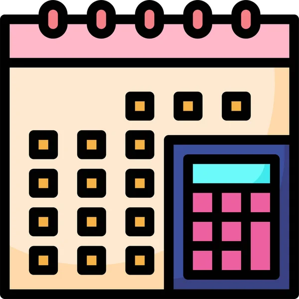 Ikona Data Kalendáře — Stockový vektor