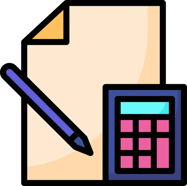 Иконка Бухгалтера Калькулятора — стоковый вектор