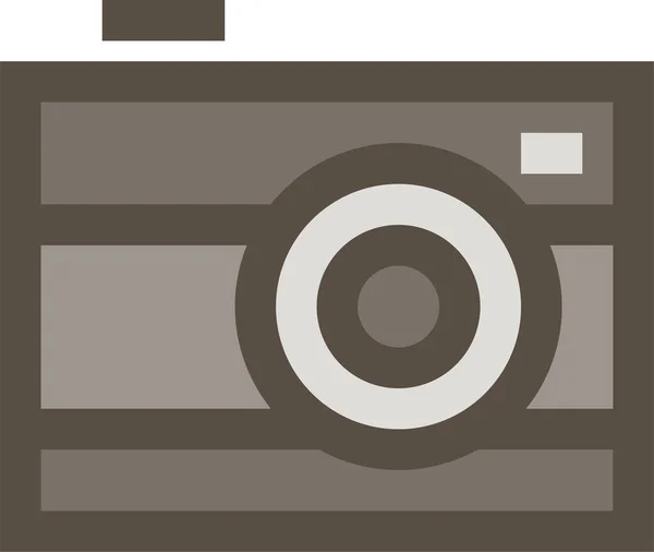 Иконка Документации Камеры Стиле Заполненного Контура — стоковый вектор