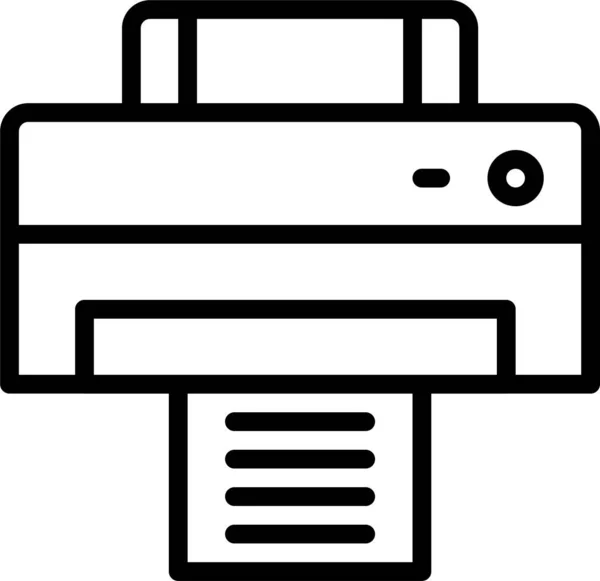 Copie Ícone Máquina Fax Estilo Esboço —  Vetores de Stock