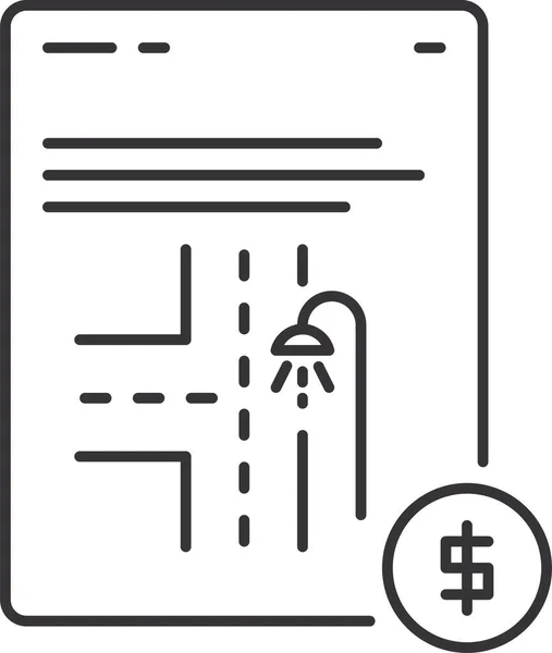 City Document File Icon — Stock Vector