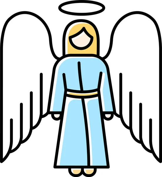 Anděl Archanděl Biblická Ikona — Stockový vektor