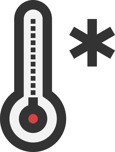 Іконка Холодної Температури Заповненому Стилі — стоковий вектор