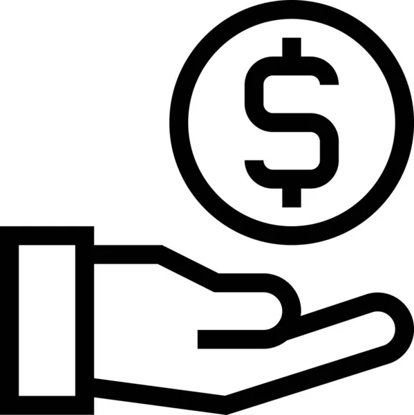 Pay Dollar Investment Icon — Stock Vector