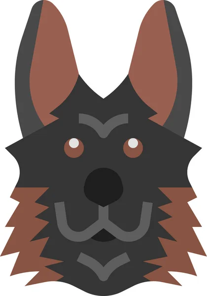 German Shepherd Breed Icon — 图库矢量图片