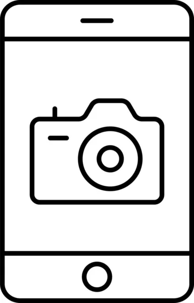 Capture Camera Phone Icon — Stock Vector