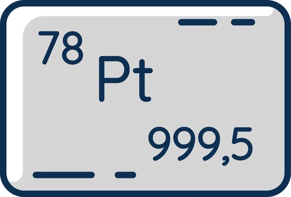 Edelmetaal Goud Rijkdom Icoon — Stockvector