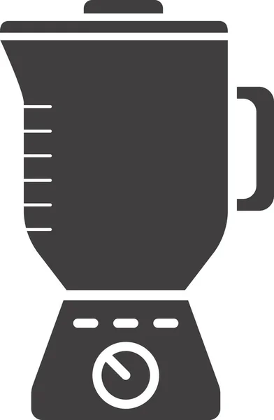 Значок Посуду Блендера Твердому Стилі — стоковий вектор