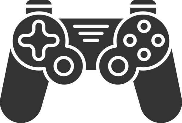 Controller Gamepad Joypad Icon Solid Style — Stock Vector