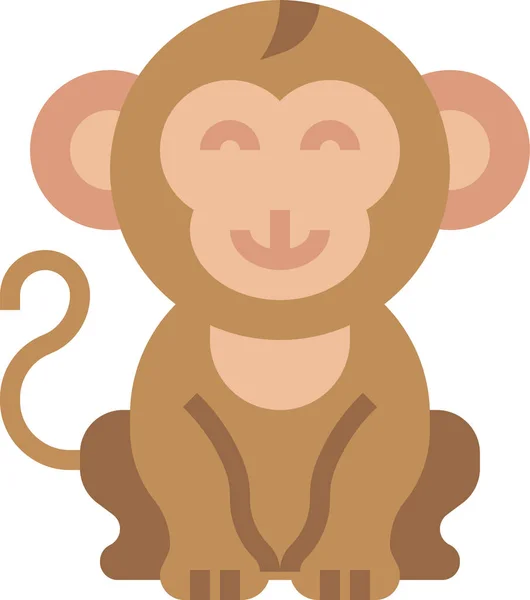 Animal Reino Vida Icono Estilo Plano — Vector de stock