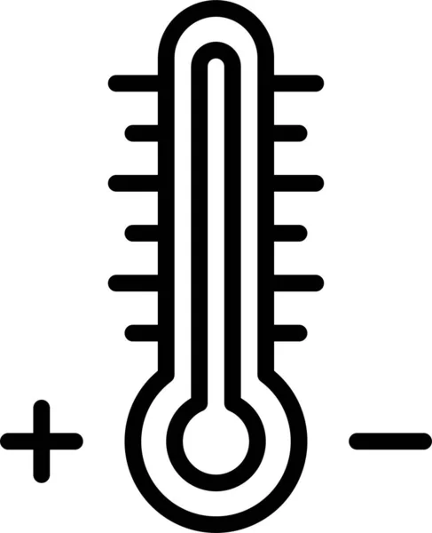 Temperatura Alta Caliente Icono — Vector de stock