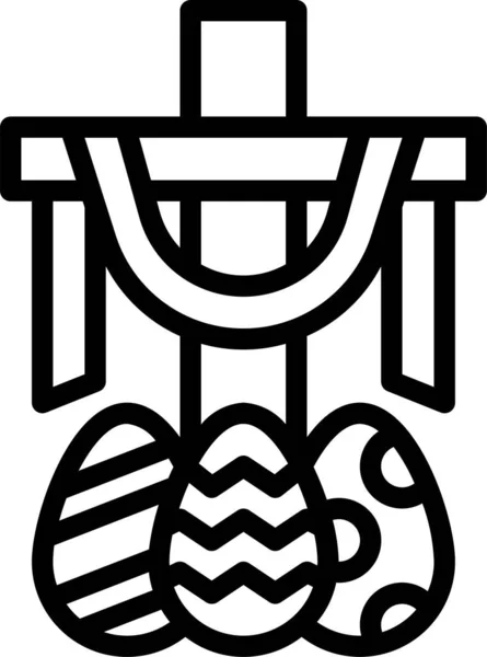 Σταυρό Celtic Εικόνα Εκκλησία Στυλ Περίγραμμα — Διανυσματικό Αρχείο