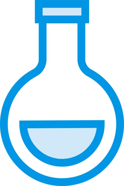 Icono Laboratorio Experimento Química Estilo Contorno Lleno — Archivo Imágenes Vectoriales