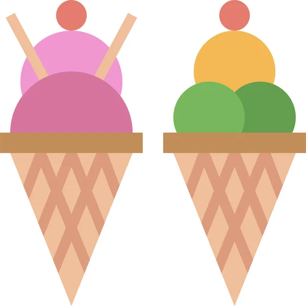 Candy Cone Dessert Icon Food Drinks Category — Stock Vector