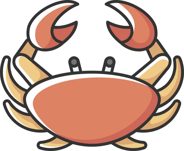 Ikon Crab Ikon Kanker - Stok Vektor