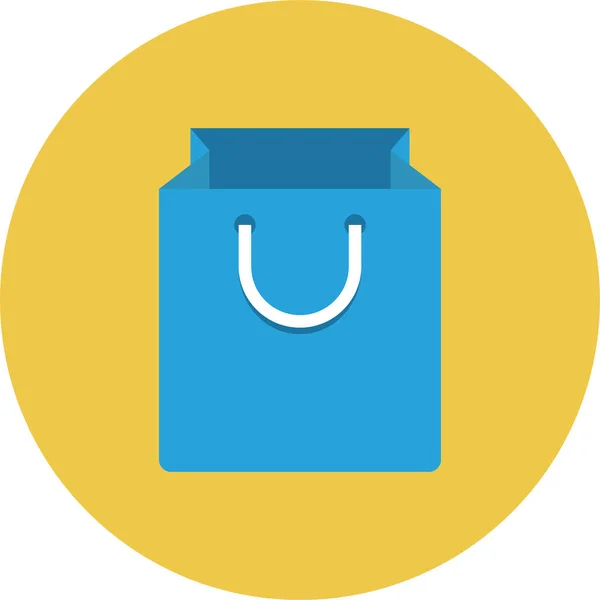 バッグEコマース Grocerybag Icon Flat Style — ストックベクタ