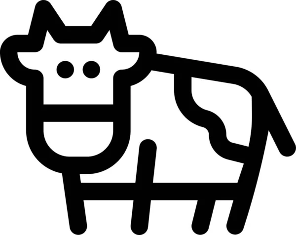 Animal Crianza Toro Icono — Vector de stock